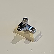 white chrome Lego tap 1 x 2