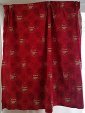 Arsenal Football Club Gunners Curtain 100% Cotton Vintage 