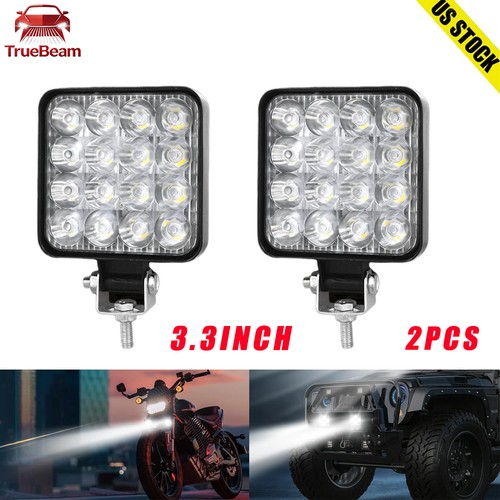 2pcs square led - 2pcs, light