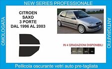 Citroen Saxo 3P Glass Darkening Films 1996-2003 Front Kit