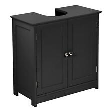 Black Under Sink Basin Cabinet Cupboard Bathroom Furniture Storage Unit