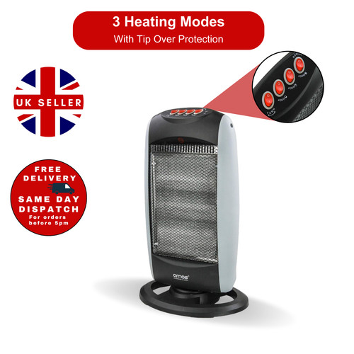 Amos 1200w halogen heater - 1200w, 3
