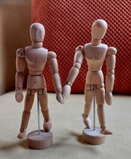 Set Of 2 Vintage Wooden