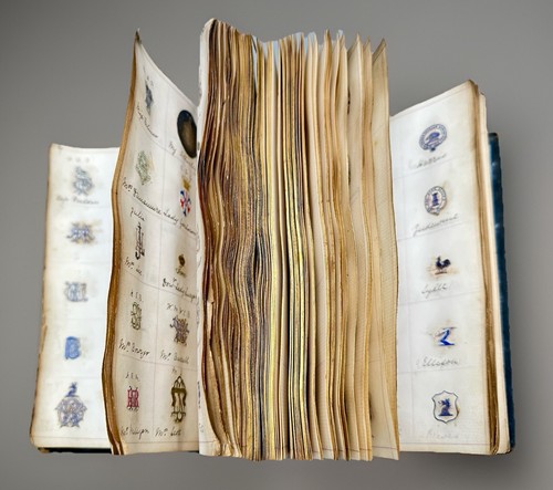 Victorian leather album - victorian,