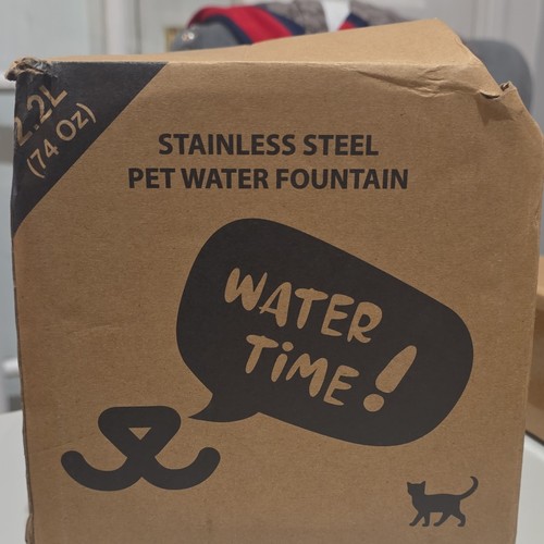 Stainless steel pet water - steel,