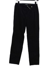 Robell Women's Trousers UK 10 Black Cotton with Elastane Straight Chino