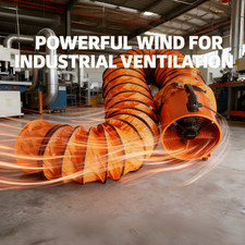 300mm 220V Dust Extractor Portable 5m Ducting Workshop Ventilation Fan Blower
