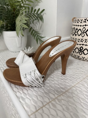 Y2k george wooden stiletto - george,