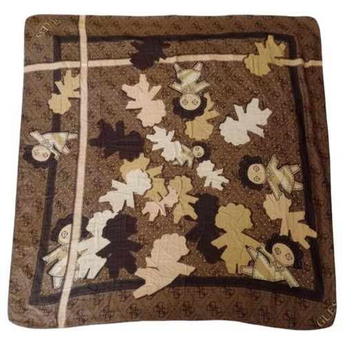 Guess monogram silk scarf rare - guess,