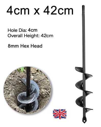 Garden planting auger 4cm - planting, x