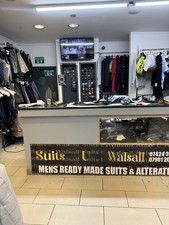 Bespoke Shop Counter Marble Effect Glass Display Retail Counter Reception Desk