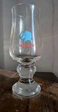 Carlsberg, Blue Elephant, Heavy Tulip Crystal Beer Glasse, Rare!