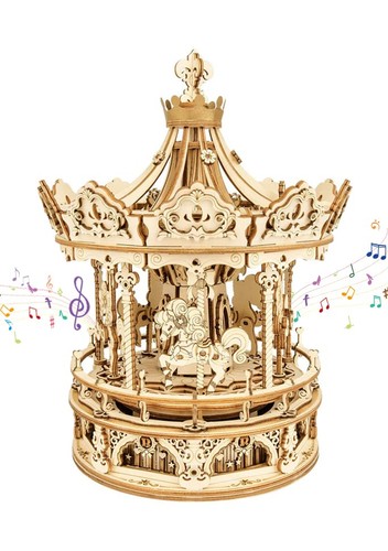 Surplex carousel wooden - carousel, 3d