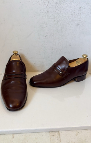 Grenson leather loafer shoes - grenson,