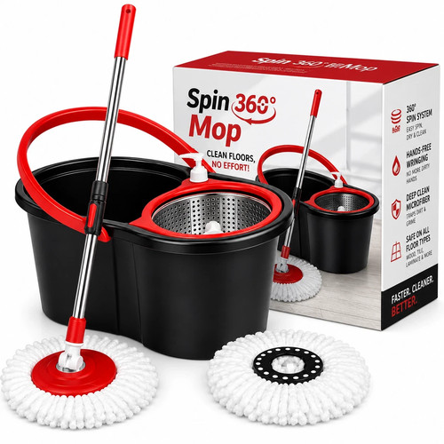 360 spin mop bucket set - spin,