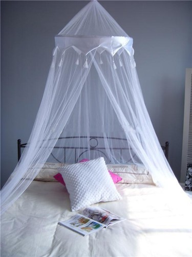 White satin crown mosquito net - mosquito,