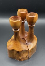 Trio Vintage Hand-turned Yew
