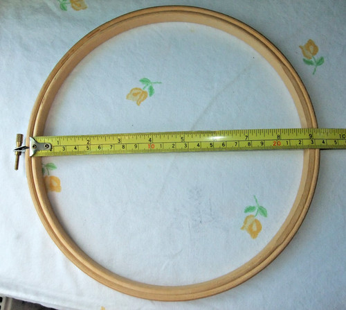 Wooden embroidery hoop 22cm - embroidery,