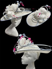 Cappelli CONDICI 7415P ASHLEY PRINT (334) ASCOT HATINATOR WEDDING HAT OCCASION