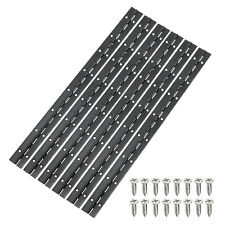 6pcs Stainless Steel Piano Hinge 16 Inch Continuous Boat Hinge Black