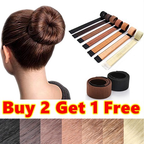 Hair bun maker donut styling - donut,