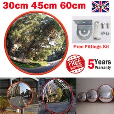 Convex safety mirror - mirror, traffic