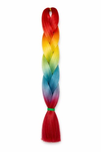 Rainbow ombre kanekalon jumbo - rainbow,