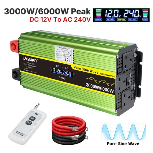 3000w 6000w pure sine wave - pure,