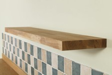 Solid Oak Wooden Floating Shelves - Quality Natural Wood Timber Shelf / Shelving