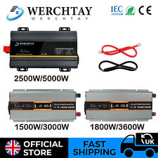 Power Inverter 3000W 3600W 5000W Pure Sine Wave 12V To 240V Converter LCD RV