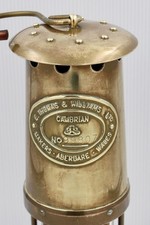 VINTAGE THOMAS & WILLIAMS LTD CAMBRIAN ABERDARE No 99807 COAL MINERS SAFETY LAMP