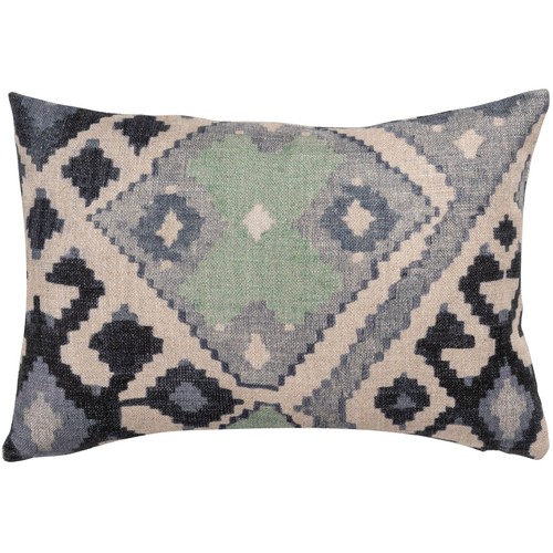 Linen printed kilim ikat - kilim,