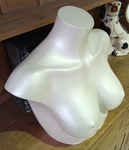 Vintage female mannequin chest - vintage,
