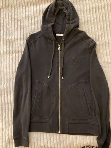 Versace black hoodie - black, up