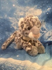 Lapland UK Official LEPI Snow Leopard Soft Toy Plush Cute Beautiful Blue Eyes