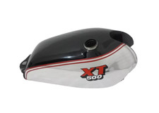 Yamaha XT TT 500 Black & Chrome Fuel Petrol Gas Tank Steel 1U6, 1980 |Fit For