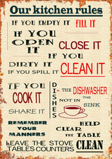 Our Kitchen Rules Retro metal