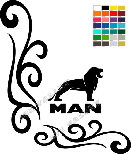 Man window vinyl sticker - window,