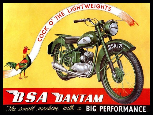 Vintage bsa bantam motorcycle - vintage,