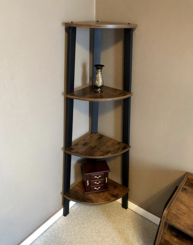 Small corner bookcase vintage - small,