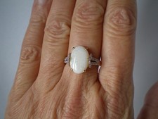 Coober Pedy Opal oval ring
