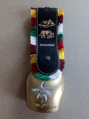Vintage brass bell cow goat - cow,