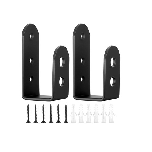 Door barricade bar brackets - door,