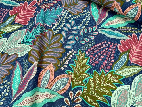 Botanic leaf fabric tropical - leaf,