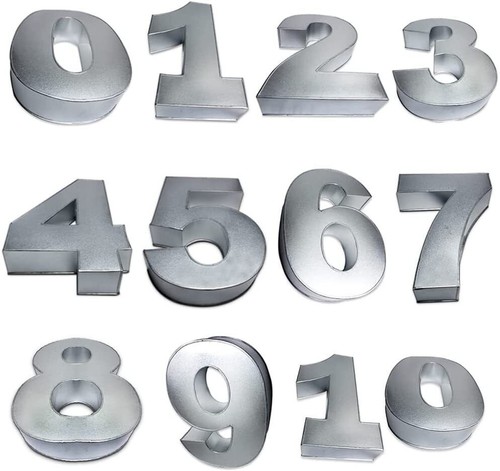 Cake tins large - 0-9, number