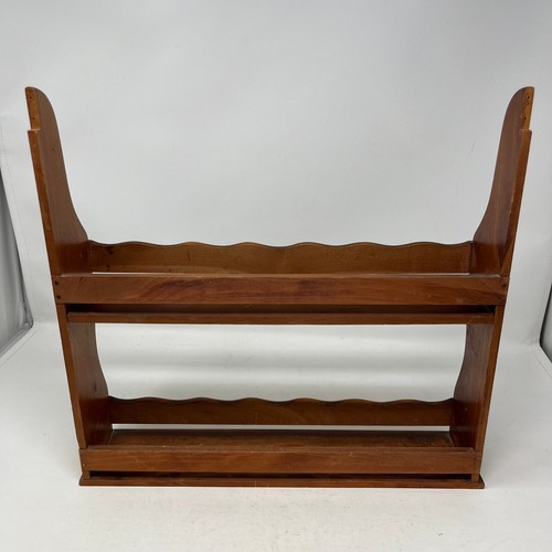 Vintage wooden spice rack wall - spice,