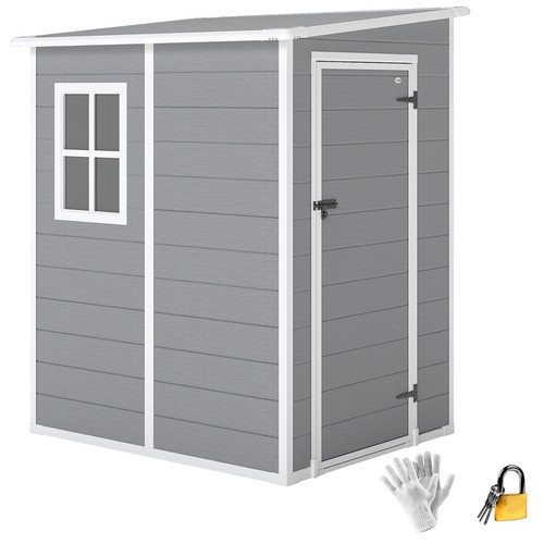 Outsunny lean garden shed - lean, to