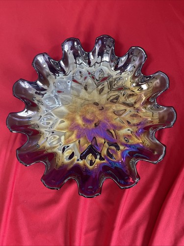 Vintage iridescent art glass - iridescent,