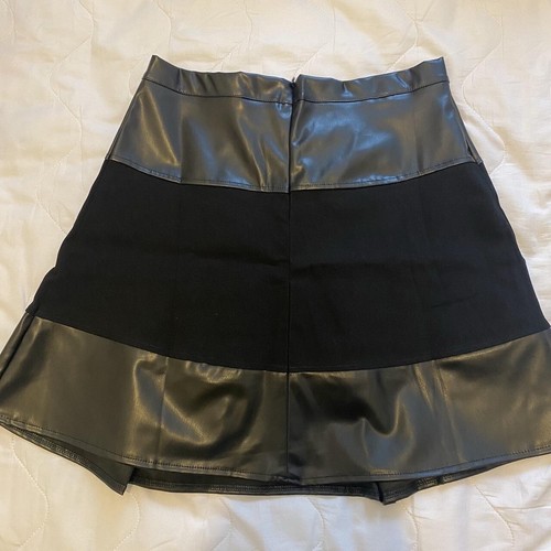 Bnwot black faux leather - black, mini