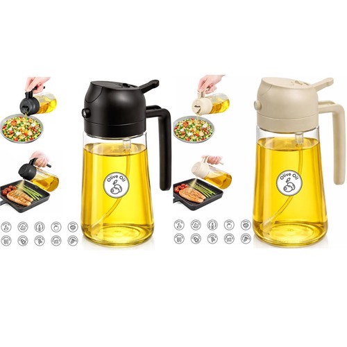 Glass oil sprayer and - oil,